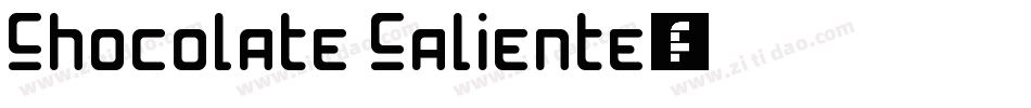 Chocolate Caliente字体转换